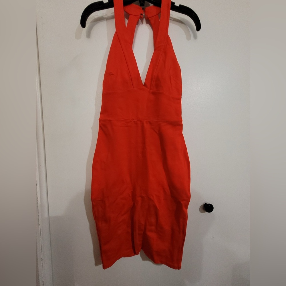 Red bodycon dress